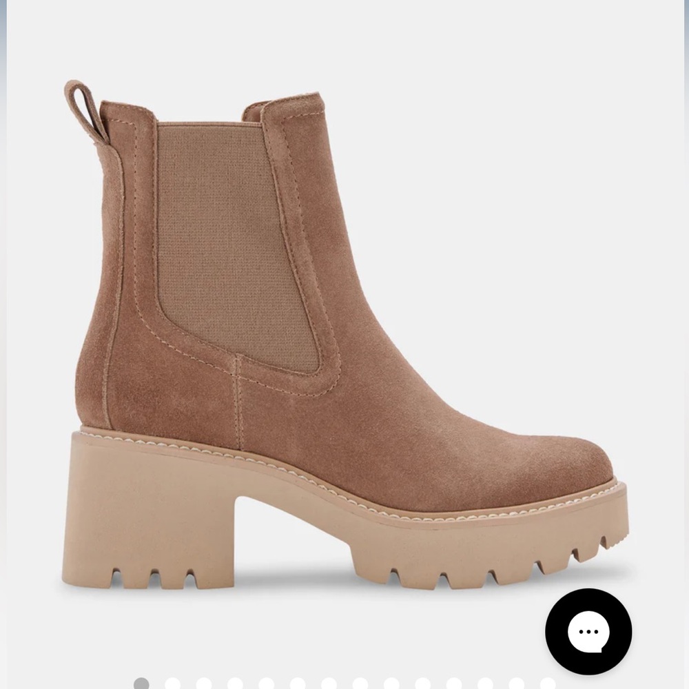 Dolce Vita Hawk H2O Booties in Mushroom Suede Size 7